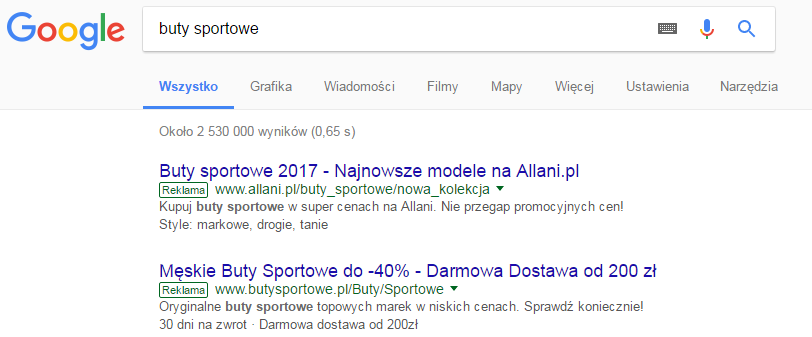 buty sportowe nowe linki sponsorowane