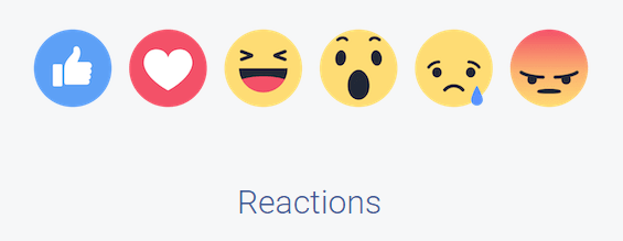 reakcje facebook