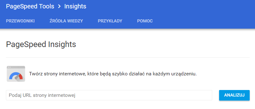 mobile friendly szybkość strony