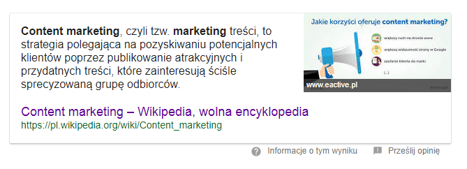 featured snippets inne zrodlo zdjecia