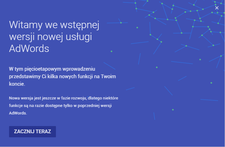 nowy wygląd google adwords