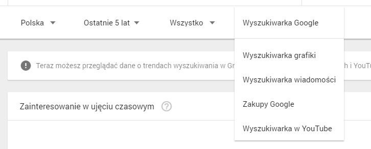 google trends- nowe funkcje